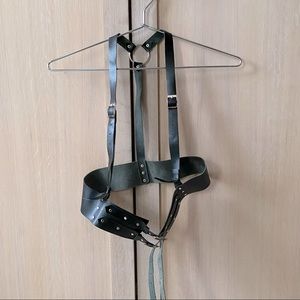 Real leather harness